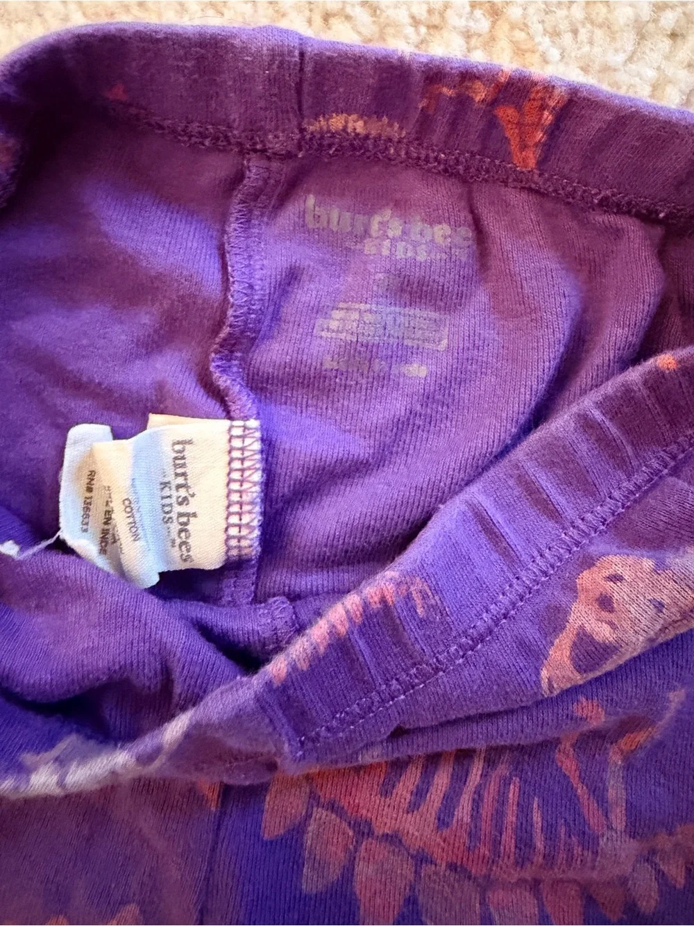 Burt’s Bees Baby 3T Girls Dinosaur Pajama Set